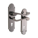 Spira Brass - Oakley Lock Lever Handle  - Black Nickel - SB1401BN - Choice Handles