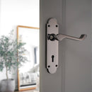 Spira Brass - Oakley Lock Lever Handle  - Black Nickel - SB1401BN - Choice Handles