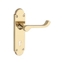 Spira Brass - Oakley Lock Lever Handle  - Polished Brass - SB1401PB - Choice Handles