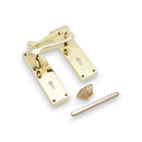 Spira Brass - Victorian Scroll Lock Lever Handle 150mm  - Polished Brass - SB1402PB - Choice Handles
