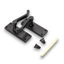 Spira Brass - Victorian Scroll Latch Lever Handle 115mm  - Matt Black - SB1403BLK - Choice Handles