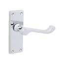 Spira Brass - Victorian Scroll Latch Lever Handle 115mm  - Polished Chrome - SB1403PC - Choice Handles