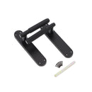 Spira Brass - Connaught Knurled Lever on Backplate Latch  - Matt Black - SB1404BLK - Choice Handles