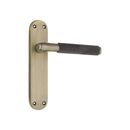 Spira Brass - Connaught Knurled Lever on Backplate Latch  - Matt Antique - SB1404MANT - Choice Handles