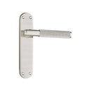 Spira Brass - Connaught Knurled Lever on Backplate Latch - Satin Nickel - SB1404SN - Choice Handles