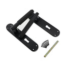 Spira Brass - Connaught Knurled Lever on Backplate Lock  - Matt Black - SB1405BLK - Choice Handles