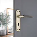 Spira Brass - Connaught Knurled Lever on Backplate Lock  - Matt Antique - SB1405MANT - Choice Handles