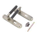 Spira Brass - Connaught Knurled Lever on Backplate Lock  - Matt Antique - SB1405MANT - Choice Handles