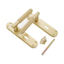 Spira Brass - Connaught Knurled Lever on Backplate Lock  - Satin Brass - SB1405SB - Choice Handles