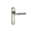 Spira Brass - Connaught Knurled Lever on Backplate Euro - Satin Nickel - SB1406SN - Choice Handles