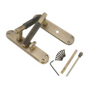 Spira Brass - Connaught Knurled Lever on Backplate Privacy  - Matt Antique - SB1407MANT - Choice Handles