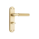 Spira Brass - Connaught Knurled Lever on Backplate Privacy  - Satin Brass - SB1407SB - Choice Handles
