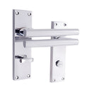 Spira Brass - Jura Lever on Backplate Bathroom Polished Chrome - SB1410PC - Choice Handles