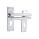 Spira Brass - Jura Lever on Backplate Euro Polished Chrome - SB1411PC - Choice Handles