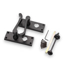 Spira Brass - Victorian Scroll Privacy Lever Handle 115mm  - Matt Black - SB1413BLK - Choice Handles