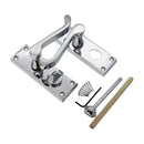 Spira Brass - Victorian Scroll Privacy Lever Handle 115mm  - Polished Chrome - SB1413PC - Choice Handles