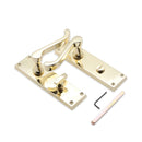 Spira Brass - Victorian Scroll Privacy Lever Handle 150mm  - Polished Brass - SB1422PB - Choice Handles