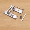 Spira Brass - Victorian Scroll Privacy Lever Handle 150mm  - Satin Nickel - SB1422SN - Choice Handles