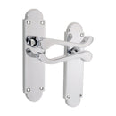 Spira Brass - Oakley Lever on Backplate Latch Polished Chrome - SB1423PC - Choice Handles