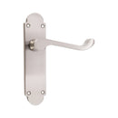 Spira Brass - Oakley Lever on Backplate Latch Satin Nickel - SB1423SN - Choice Handles