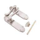 Spira Brass - Oakley Lever on Backplate Latch Satin Nickel - SB1423SN - Choice Handles