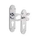 Spira Brass - Oakley Lever on Backplate Euro Polished Chrome - SB1424PC - Choice Handles