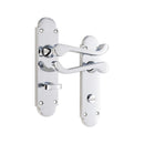 Spira Brass - Oakley Lever on Backplate Bathroom Satin Nickel - SB1425SN - Choice Handles