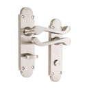 Spira Brass - Oakley Lever on Backplate Bathroom Polished Chrome - SB1425PC - Choice Handles