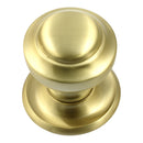 Prima - Tiered Centre Door Knob - Satin Brass - SB14