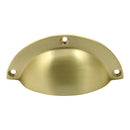 Prima - Cabinet Drawer Pull Handle 93mm x 43mm - Satin Brass - SB159