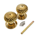 Spira Brass - Burcot Mortice Door Knob  - Aged Brass - SB2101AB - Choice Handles