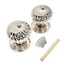 Spira Brass - Burcot Mortice Door Knob  - Polished Nickel - SB2101PN - Choice Handles