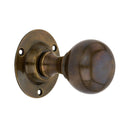 Spira Brass - Ball Door Knob  - Antique - SB2102AT - Choice Handles