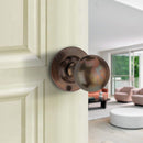 Spira Brass - Ball Door Knob  - Antique - SB2102AT - Choice Handles