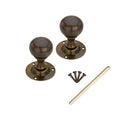 Spira Brass - Ball Door Knob  - Antique - SB2102AT - Choice Handles