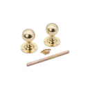 Spira Brass - Ball Door Knob  - Polished Brass - SB2102PB - Choice Handles