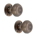Spira Brass - Bloxwich 50mm Rim/Mortice Door Knob  - Aged Bronze - SB2103ABZ - Choice Handles