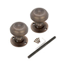 Spira Brass - Bloxwich 50mm Rim/Mortice Door Knob  - Aged Bronze - SB2103ABZ - Choice Handles
