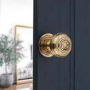 Spira Brass - Bloxwich Large 60mm Rim/Mortice Door Knob  - Aged Brass - SB2104AB - Choice Handles