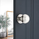 Spira Brass - Beehive 50mm Rim/Mortice Door Knob  - Polished Nickel - SB2105PN - Choice Handles