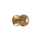 Spira Brass - Beehive Large 60mm Mortice Door Knob  - Aged Brass - SB2106AB - Choice Handles
