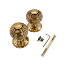 Spira Brass - Beehive Large 60mm Mortice Door Knob  - Aged Brass - SB2106AB - Choice Handles