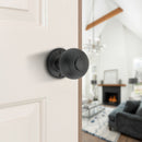 Spira Brass - Beehive Large 60mm Mortice Door Knob  - Matt Black - SB2106BLK - Choice Handles