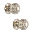 Spira Brass - Beehive Large 60mm Mortice Door Knob  - Polished Nickel - SB2106PN - Choice Handles