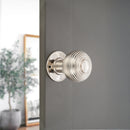 Spira Brass - Beehive Large 60mm Mortice Door Knob  - Polished Nickel - SB2106PN - Choice Handles