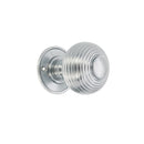 Spira Brass - Beehive Large 60mm Mortice Door Knob  - Satin Chrome - SB2106SC - Choice Handles