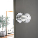 Spira Brass - Beehive Large 60mm Mortice Door Knob  - Satin Chrome - SB2106SC - Choice Handles