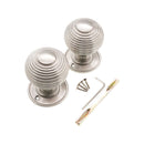 Spira Brass - Beehive Large 60mm Mortice Door Knob  - Satin Nickel - SB2106SN - Choice Handles