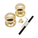 Spira Brass - Cottage Large 50mm Rim/Mortice Door Knob  - Polished Brass - SB2107PB - Choice Handles