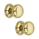 Spira Brass - Cottage Small 40mm Rim/Mortice Door Knob  - Polished Brass - SB2108PB - Choice Handles